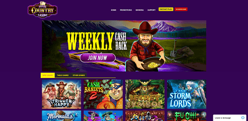 High Country Casino Homepage